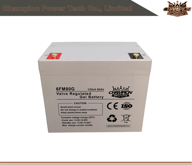 6fm80g 12V80AH Batería de gel