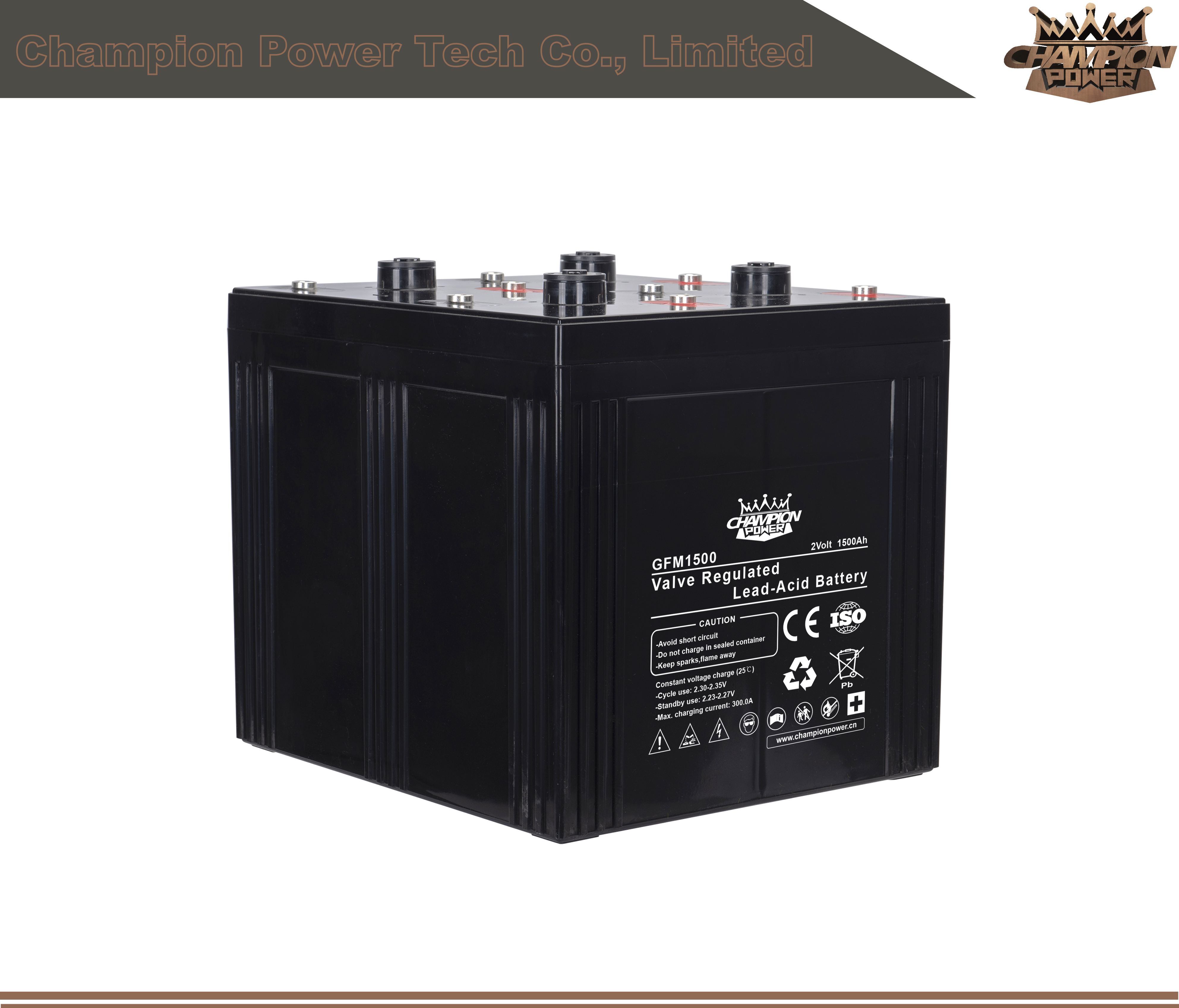 GFM1500 2V1500AH Batería de ácido de plomo